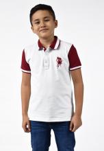 Harvard boy's white polo shirt Image