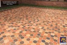 Clay hexagonal floor tile 12.5 cork exclusive line Image
