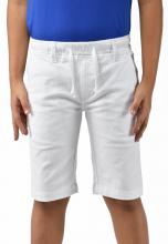 White lyon bermuda shorts for boys Image