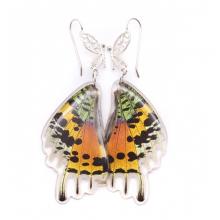filigree earrings - rainbow sunset moth Image
