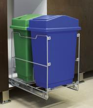 4362 Classic double waste bins (Blue and Green) Image