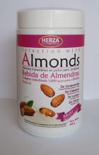 Woman almond drink Image