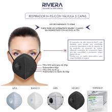  N95 face mask with valve Image