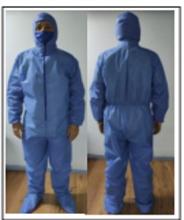 anti-fluid overalls with cap Image