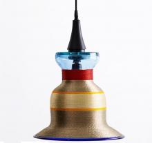 Pendant Lamps, Glass and threads Image