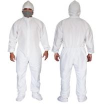 100% polyester fabric coverall with antifluid finish made - with zipper - Non sterile. Image