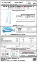  DISPOSABLE PROTECTION TROUSERS WITH ELASTIC AT WAIST AND IN BOOTS - SMS Image