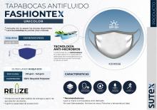 Antifluid Face Masks - One color Fashiontex Image