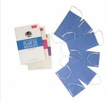 Disposable 3-layer non-sterile, elastic, nasal-fitting face mask Image