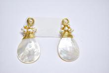 mother of pearl earrings Image