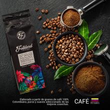  Roasted and ground coffee. Image