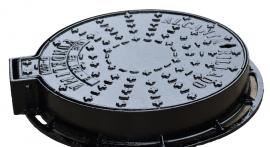 Ductile iron Manhole frame solid lid 
