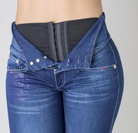 Shape up jeans with abs control