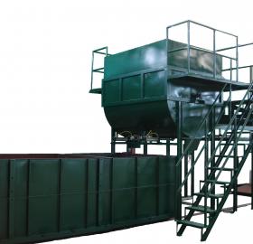 Particleboard equipment for pressing foam particles