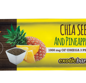 Bar with chia seeds and pineapple
