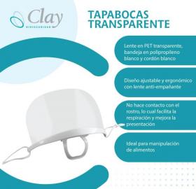 Tapabocas transparente