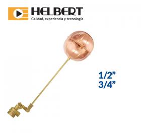 Brass float valve  whit female thread and copper ball