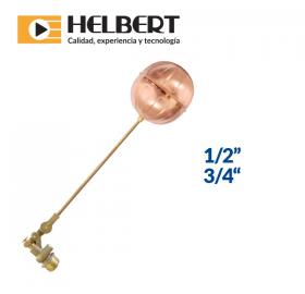 Brass float valve  whit male thread and copper ball