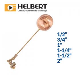 Bronze float valve whit male thread and copper ball