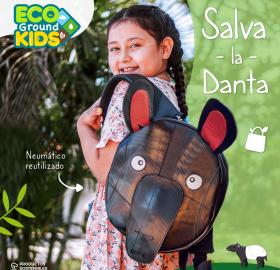  Danta Tapir Mountain Kids Backpack - Recycled Tires Tubes