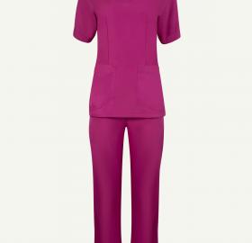 Uniform In Antifluid Fabric Set For Women Blouse and Pants