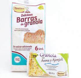 Bars without sugar oats and sesame x 6 units
