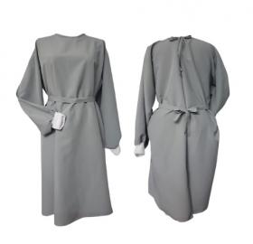 Long robe, long sleeves with ribbed cuffs - ANTIFLUID - Non sterile.