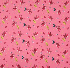 Anti-fluid fabrics - Birds Pinks