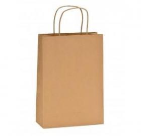 Twisted handle brown paper bags