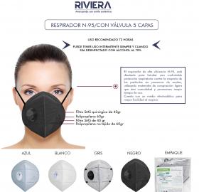  N95 face mask with valve