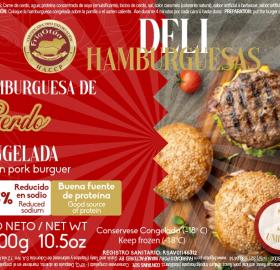 Carnes de hamburguesas de cerdo