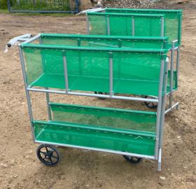 Clipped flower / supply cart