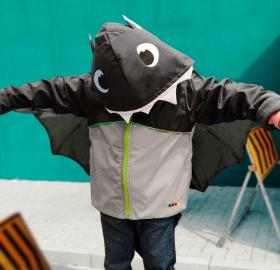 Gray Bat Waterproof Jacket