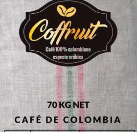 Green coffee of all colombian varieties