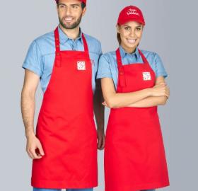 Uniforms for customer service in store for food service