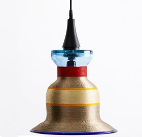 Pendant Lamps, Glass and threads