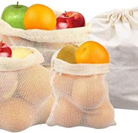 Bolsas en malla para frutas y verduras