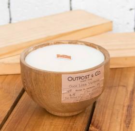 Candle - Oak bowl