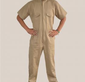 Short sleeve drill coverall