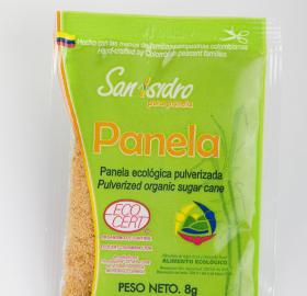 SAN ISIDRO SACHET OF 8 GRAMS OF PULVERIZED PANELA POWDER 