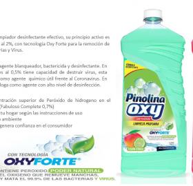 Pinolina oxy Desinfectante mata virus y bacterias