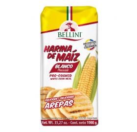 Harina precocida de maíz blanca