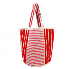 Bolso Wayuu Susu - Red Stripes