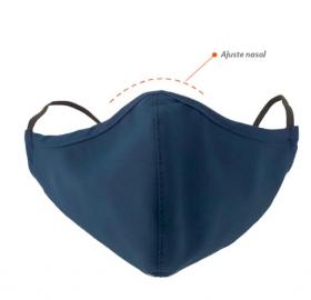 Anti-fluid mask with elastic and non-sterile nasal adjustment (Reusable).