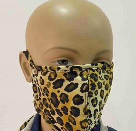 Face mask with triple fabric