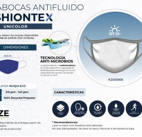 Tapabocas Antifluido- Unicolor Fashiontex