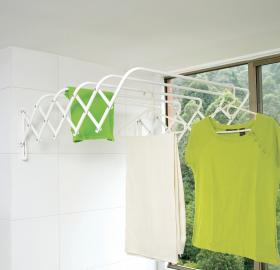 5044 Single expandable wallmounted drying rack