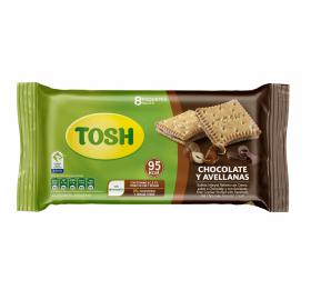 Tosh Chocolate & Hazelnut Bag Cream Cookies 8x2