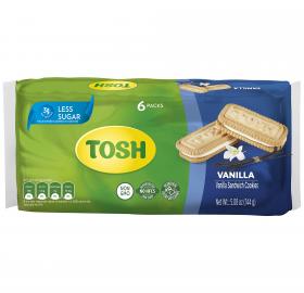 Tosh Vainilla Cream cookies Bag 6x2