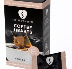 Flavoured Coffee Hearts - Vanilla Flavours